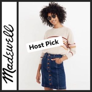 ⭐️HP⭐️NWT Madewell Stretch Denim Skirt